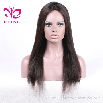 Factory Wholesale Good Price Unprocessed REINE Raw Indian Hair Straight 13*4 HD Lace Frontal Wig Human Hair Lace Frontal Wig